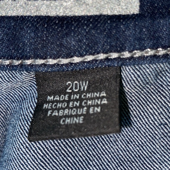 DKNY Soho Skinny 5 Pocket Darker Wash High Waisted Jeans with Stretch-Size 20W - Picture 5 of 11